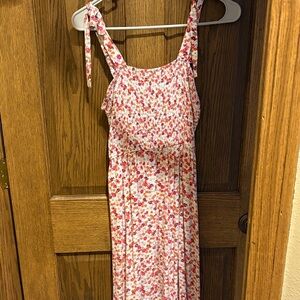 Jessica Simpson Floral Maxi Dress - Pink and White